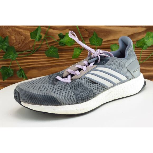 adidas Women Size 7.5‎ M Shoes Gray Running Mesh - Picture 1 of 9